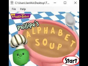 Veggietales - Phillipe's Alphabet Soup (2002 Big Idea Game)