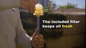 TERA PUMP Battery Powered Food Grade Cooking Oil Transfer Pump - Drain and Filter and Reuse Cooking Oil such as Vegetable, Canola, Peanut (2PK)