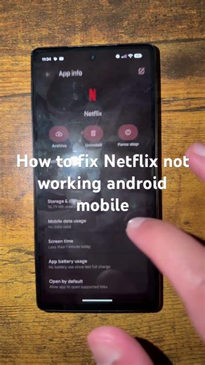 How to fix Netflix not working android mobile
