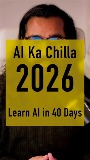 Aammar Tufail on Instagram: "AI Ka Chilla 2026 complete AI course for beginners in urdu and hindi language online with LMS 🚀 AI Ka Chilla 2026 — Complete AI Course for Beginners AI, Data Science, aur Machine Learning seekhna chahte hain? AI Ka Chilla 2026 ek complete beginner-friendly AI course hai — specially designed for kids aur adults, Urdu & Hindi language mein, with a proper online LMS. Step-by-step learning, practical examples, aur community support ke sath apni AI journey start karein —