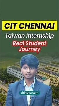 Inside CIT Chennai’s Research & International Opportunities