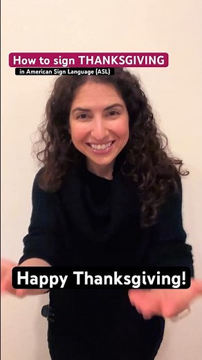 3 ways to sign THANKSGIVING in ASL America Sign Language
