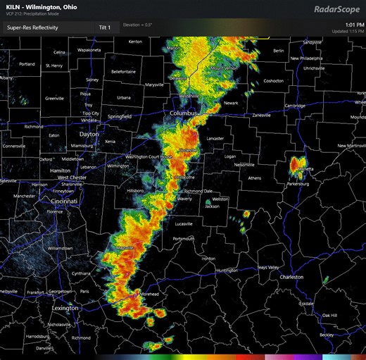 1.7K views · 40 reactions | Gusty winds 40-45 mph have been found in spots along this eastward moving line of thunderstorms. Of course, heavy rain and frequent lightning are supposed to make you think twice about going out as it passes by. | US National Weather Service Wilmington OH | Facebook