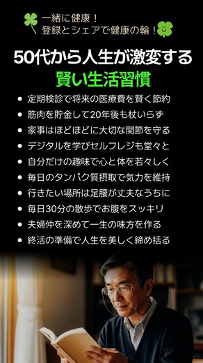 50代から人生が激変する賢い生活習慣