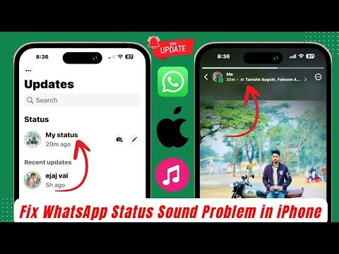 How To Fix WhatsApp Status Sound Problem on iPhone || WhatsApp Status No Sound Fix