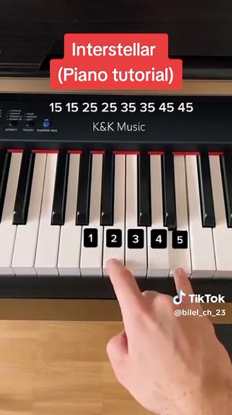 Interstellar (Piano tutorial) #piano #pianotutorial #pianocover #interstellar #tiktoklongs #tiktokarab #tiktok #trend #viral #viralvideo #1millionaudition #bilelch #1mvue #fyp