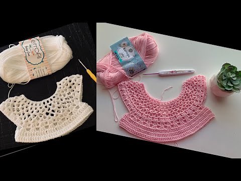 Canesu tejido a crochet para bebe 3 a 6 meses - Utilizando Hilo delgado