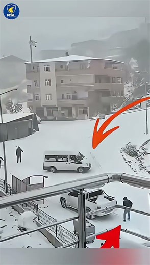 Icy Road Chaos: Cars Lose Control on Black Ice! ❄️