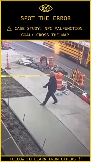 Human.Error.Study on Instagram: "ANALYSIS: When the Pathfinding Algorithm Breaks ⚠️ Case File: 020-NPC Subject Status: Stuck in Texture / Shoes Ruined Behavioral Breakdown: The subject attempts to traverse a construction zone but suffers a critical Software Glitch. He lacks the "Terrain Scanning" update. The Tactical Failure: The First Glitch: The subject enters a clearly marked exclusion zone (Wet Concrete). He discovers the terrain is non-solid but manages to extract himself. The Reboot Error: