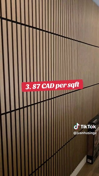 Artika Sonolok Acoustic Decorative Panels @ Costco, 40%off! Easy install and takedown. Best value I've found for this type of product anywhere. #artika #costco #costcofinds #fluted #acoustictreatment #diy #decor #renovation #costcocanada #woodpanel