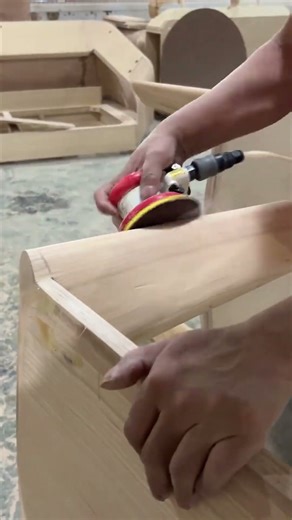 Satisfying Wood Sanding: Smoothing Edges with an Orbital Sander