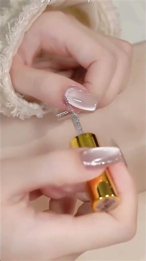 Ultra Detailed Cat Eye French Nails Tutorial | Step-by-Step Magnetic French Tips