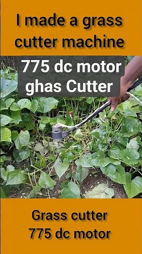 775 DC Motor Grass Cutter Machine | Powerful DIY Cutter | Homemade Invention ⚙️🌿