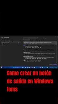 cómo crear un botón de salida en Windows foms. #csharp #codificacion #coding