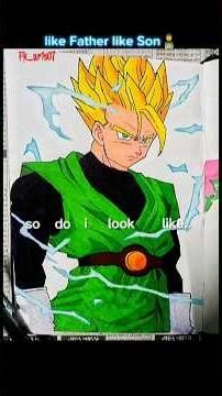 Goku🗿and Gohan🗿drawing edit✨#anime#animeart#animedrawing#goku#gohan#dragonball#art#drawing #edit