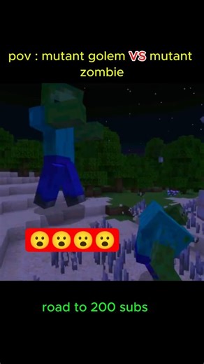 7 Mutant Golems vs 15 Mutant Zombies: Who Survives? 🧟‍♂️💪 #minecraft #viral #pastplayzone #shorts