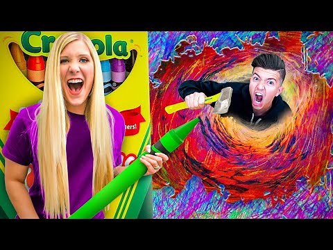 Boy vs Girl 1000 Layers of CRAYONS!