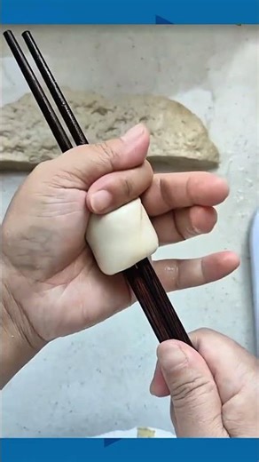 Shaping Cookie Dough with Two Spoons for a Neater Form #baking #cookies