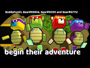 Ninja Turtle Brothers Squad in Multiplayer Super Bear Adventure Gameplay Walkthrough