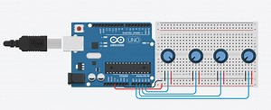 Arduino Steering Wheel on Potentiometers