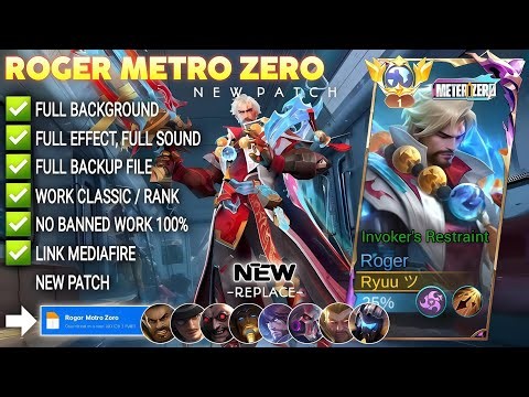 Script Skin Roger Metro Zero - Invoker's Restraint No Password | Full Effect Voice | Patch Terbaru