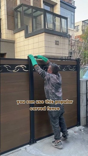 Beautiful WPC fence #wpc #mexytech #backyard #yard #fence #installation #garden