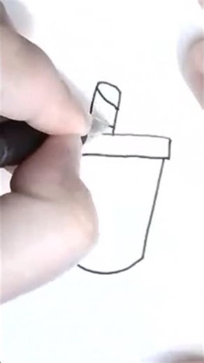 🧋How to Draw cute #bobatea step by step for kids #art #trending #letsdraw