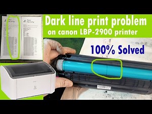 Canon LBP-2900 printer Black line printing problem Solution || CANON 2900 PRINTER dark lines REPAIR