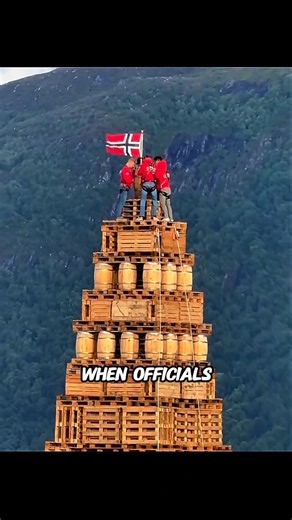 They Build a 40-Meter Tower… Just to Burn It Down! 🔥😱