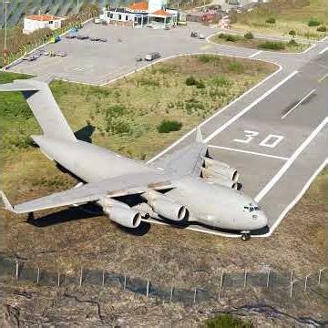 C-17 Globemaster Boeing Emergency Plane Takeoff from SABA Airport #shorts
