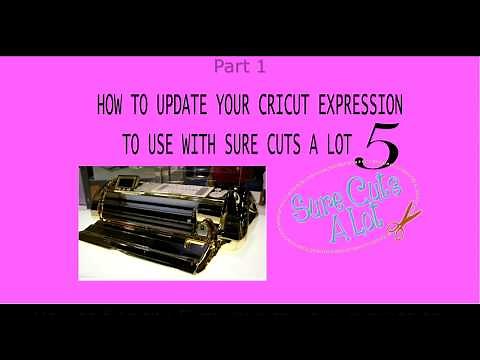 Using Sure Cuts a Lot 5 with Cricut Expression PART 1- Checking the firmware