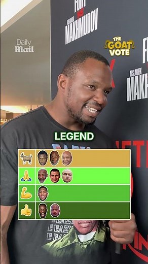GOAT VOTE with Dillian Whyte 🐐🥊 #shorts