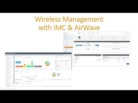 Wireless management using iMC & AirWave