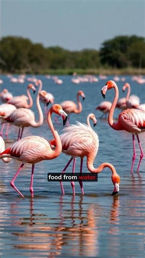 How Flamingos Eat Upside Down