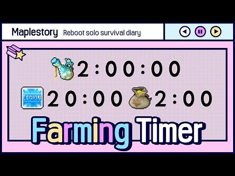 [Maplestory] Meso Farming Timer / 20-min EXP Coupon