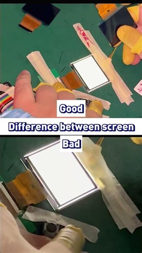 TFT LCD Testing: Good vs Defective Display Comparison | POLCD Digital