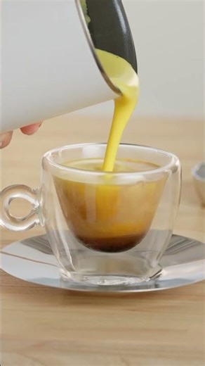 Automatic Coffee Machine and Mini Milk Frother – Soy and turmeric cappuccino