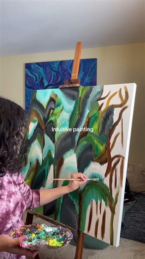 How to paint | abstract art process