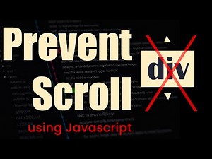 Preventing page scroll using JavaScript