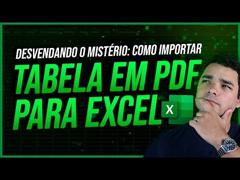 Como Importar Tabela em PDF para o Excel Usando o Power Query