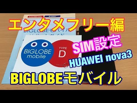 【エンタメフリー】BIGLOBEモバイルのAPN設定‼YouTube見放題オプション格安SIM
