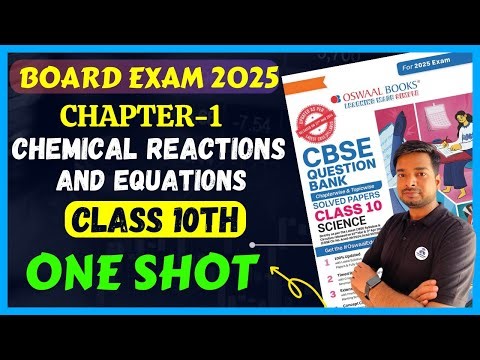 Oswaal Question Bank Chemical Reactions And Equations Class 10th in ONE SHOT For Board Exam 2025 |