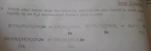 Intext Question(Ch7Which alkyl halide from the following pai... | Filo