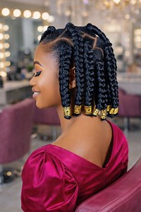 Beaded Braids Back Flow ✨ #braidswithbeads | Braids for Women
