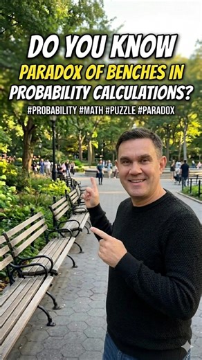 Paradox of Benches. Classical Probability Formula, and the Law of Total Probability. #probabilities