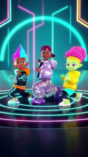 Neon Dance Battle Challenge 🔥✨ | 3 Cartoon Characters Go All Out!
