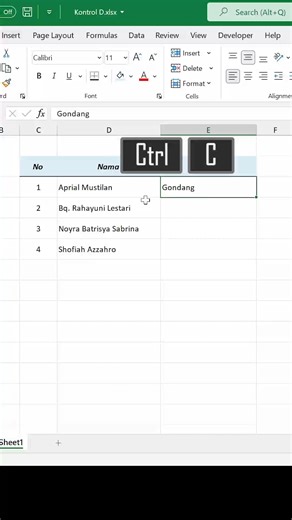 5.1K views · 46 reactions | Copy data di atas #excel #belajarexcel | AM Tutorial | Facebook