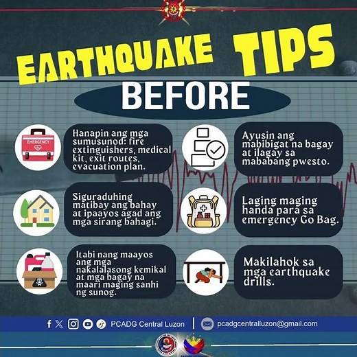Must Read! EARTHQUAKE SAFETY TIPS