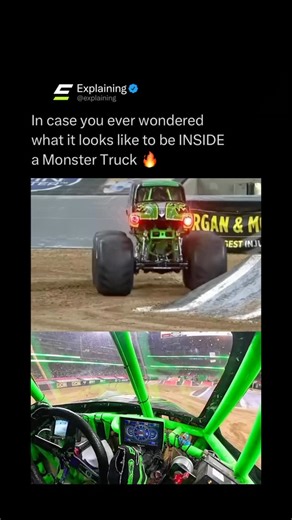 Explaining on Instagram: "Monster truck drivers pilot 12,000 pound machines with four foot tall tires, launching them off ramps, crushing cars, and performing backflips in front of massive crowds 🛻🔥 These drivers are highly trained athletes who combine racing skill, mechanical knowledge, and split second reflexes to control vehicles powered by supercharged engines pushing over 1,500 horsepower 🏁💥 Beyond the spectacle, drivers work closely with crews to fine tune suspension, steering, and eng
