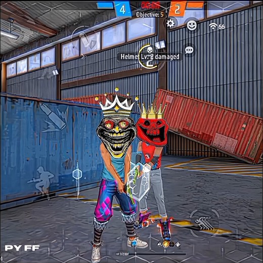 Free 🔥 Fire Noob Prank Trollface #shorts #impossible #viral #trollface #trending #ff